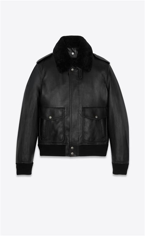 ysl bomber jackets|yves saint laurent overcoat.